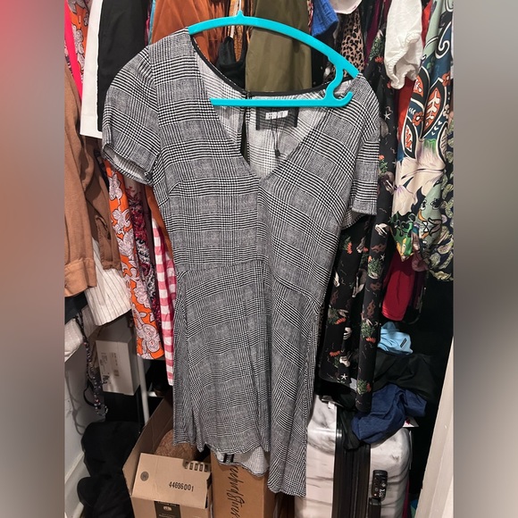 Reformation Checkered Houndstooth Print Dress - Picture 4 of 5